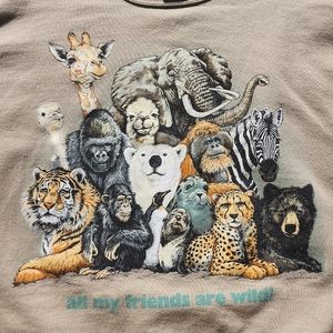 All My Friends Are Wild Vintage 90's Sweatshirt